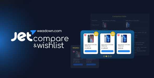 Jet Compare Wishlist Nulled Plugin for Elementor Pro Improve your customers’ experience by adding products wishlist and comparison functionality to your website.