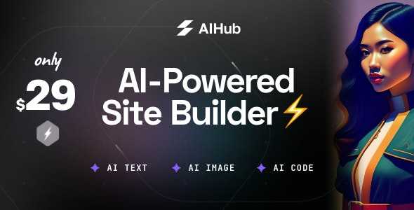 AIHub Nulled is the all-in-one Site Builder with ultra high performance, intuitive editor, exclusive features and award-winning design collection.