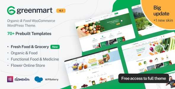 GreenMart Nulled is an Organic & Food WooCommerce Theme that is flexible and customizable for setting and changing any elements within minutes via Powerful Theme Options, you also can customize Google fonts without code very easy and simple.