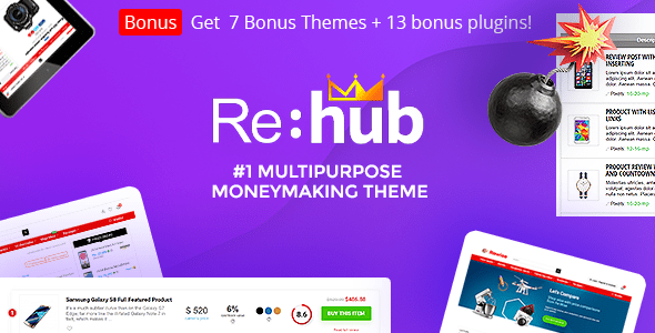 Rehub Nulled covers many modern Business models for profitable websites. Each part can be configured and used separately or you can combine them all in one site.