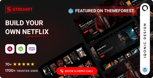 Streamit Nulled is a powerful WordPress theme for OTT Streaming platforms. It is a sleek and clean-looking Theme. This OTT WordPress theme has beautiful front-end pages, a fully functional admin panel, a rating list, and a user list.