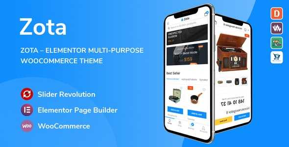 Zota Nulled is a flexible and customizable WooCommerce Multi-Purpose WordPress Theme that installs and changes any item in a matter of minutes via Powerful Theme Options.