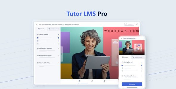 Tutor LMS Pro Nulled comes with a revolutionary drag & drop system to create resourceful courses. It’s feature-rich, yet easy to use. Our design is centered around enhancing your experience, so you better believe it’s gonna be amazing