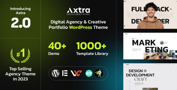 Axtra Nulled is the all-in-one Agency and portfolio showcase builder with ultra-high performance, exclusive features, and an award-winning design collection. This theme is specifically designed for those looking to establish a professional and modern web presence for their design or software business.