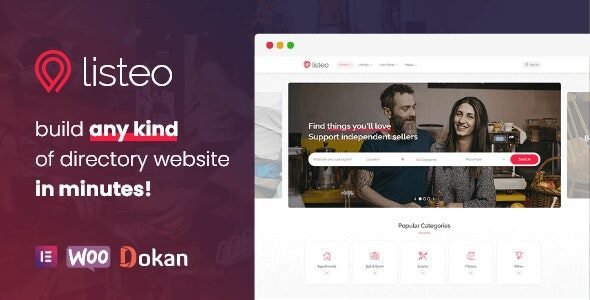 Listeo Nulled is all-in-one WordPress directory theme with front-end user dashboard, built-in booking system, multi-vendor marketplace, private messagging and many more gorgeous features!