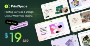 PrintSpace Nulled is right choose for you! This theme is also suitable for any kind of online stores such as t-shirt shop, t-shirt store, print shop, print store,… or for custom t-shirt designer, custom product designer to introduce their services or to build their own work.