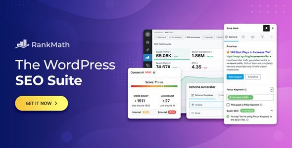 Rank Math Pro Nulled is the most powerful way to get BEST WordPress SEO tools added to your website.