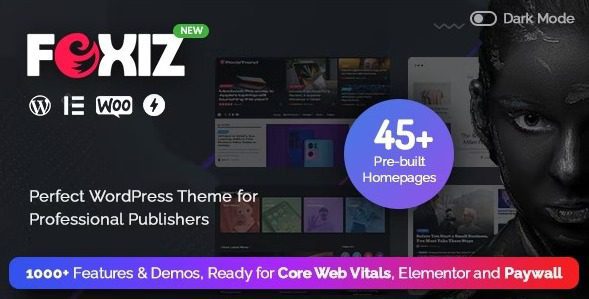 Foxiz is a powerful news, magazine WordPress theme that delivers lightning-fast and lightweight performance, making it the ultimate solution for mobile and full responsiveness. Foxiz supports Elementor, dark mode, AI content creator, AMP, RTL, and multiple languages, paywall and membership.