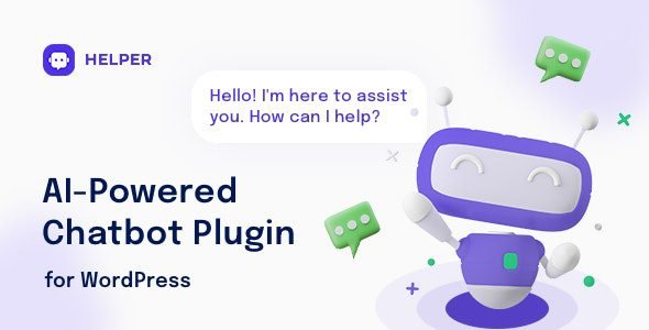 Helper is a fast and easy-to-add Chatbot WordPress plugin that supports regular and AI Bot types. The AI Chatbot is powered by OpenAI GPT-3 (ChatGPT) and easily integrates into your site without any special technical knowledge.