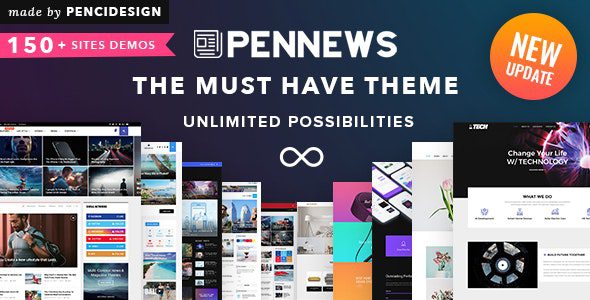 PenNews is a powerful WordPress Theme from PenciDesign. This theme helps you create a new site in such short time by drag & drop with great designs.