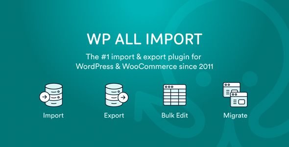 WP All Import Pro simple drag and drop interface makes it extremely easy to map the data in your XML or CSV file to the appropriate fields in WordPress. WP All Import Pro Plugin The plugin works with any theme, any plugin, and supports images, Custom Fields, taxonomies, Custom Post Types, dates, and pretty much every other WordPress field.