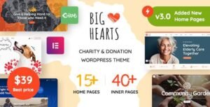 BigHearts non-profitable template and mashable with it GiveWp Donation Plugin. Which is one of the most popular plugin amongst Charity Foundations.