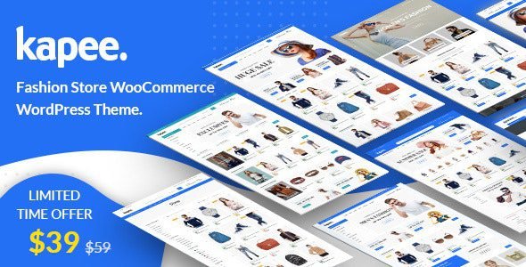 Kapee is fast, clean, highly customizable and responsive WordPress theme. Kapee Theme is a professional WordPress WooCommerce theme.