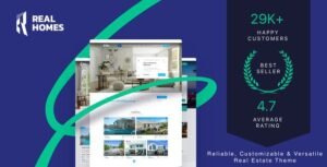 RealHomes is a handcrafted WordPress theme for real estate websites. RealHomes Theme offers purpose oriented design with all the useful features a real estate website needs.