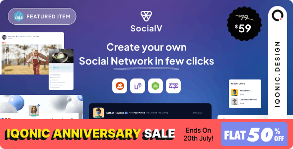 SocialV is the perfect theme for social networking community BuddyPress theme. It comes with responsive and ready-to-use pages.