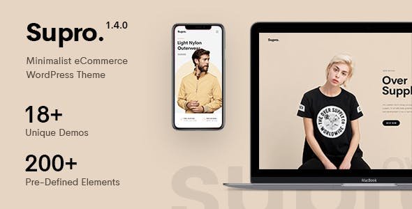 Supro Free is a clean & minimal AJAX WooCommerce WordPress Theme for shopping online stores. With design minimal and focus on products. Supro Free will make your online store look more impressive and attractive to viewers.