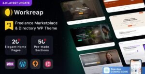 Workreap Nulled is a Freelance Marketplace WordPress theme with some exciting features and excellent code quality.
